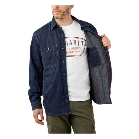 Carhartt Denim Fleece lined shirt glacier CARHARTT MOTOVEIKALS 21