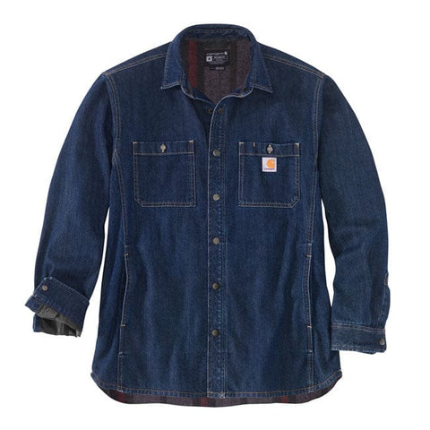 Carhartt Denim Fleece lined shirt glacier CARHARTT MOTOVEIKALS 21