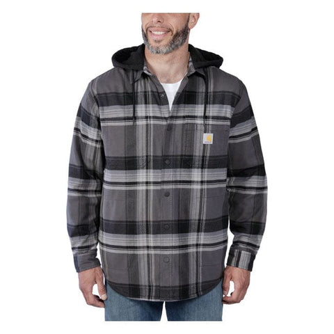 Carhartt Flannel lined hooded shirt black CARHARTT MOTOVEIKALS 21