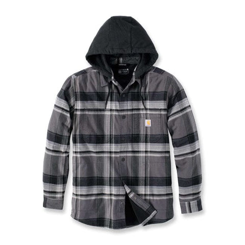Carhartt Flannel lined hooded shirt black CARHARTT MOTOVEIKALS 21