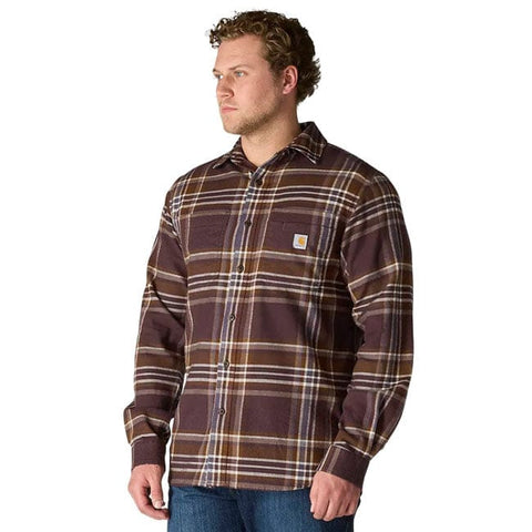 Carhartt Flannel Plaid shirt dark sepia CARHARTT MOTOVEIKALS 21