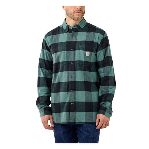 Carhartt Flannel plaid shirt slate green CARHARTT MOTOVEIKALS 21
