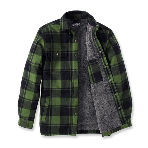 Carhartt Flannel sherpa-lined shirt chive CARHARTT MOTOVEIKALS 21