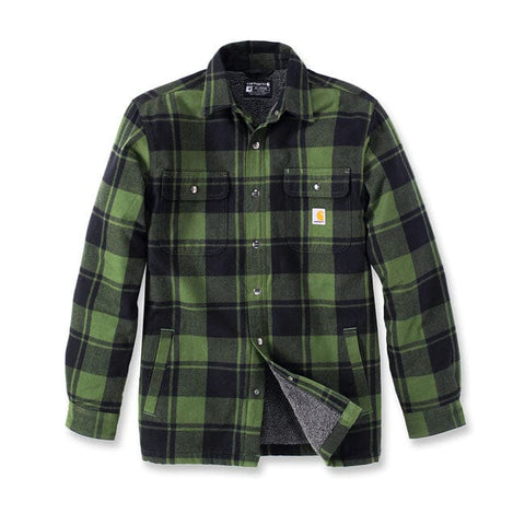 Carhartt Flannel sherpa-lined shirt chive CARHARTT MOTOVEIKALS 21