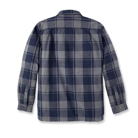 Carhartt Flannel sherpa-lined shirt navy CARHARTT MOTOVEIKALS 21