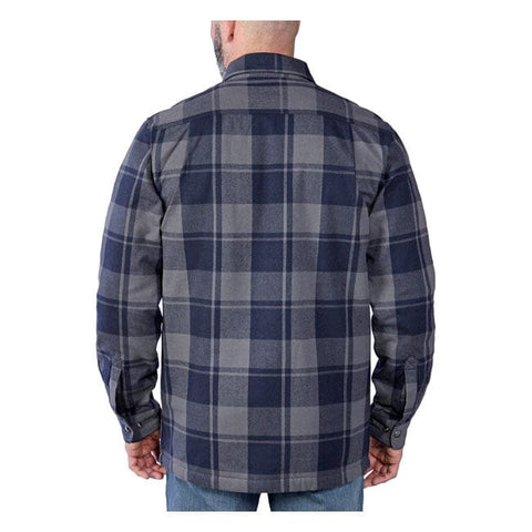 Carhartt Flannel sherpa-lined shirt navy CARHARTT MOTOVEIKALS 21