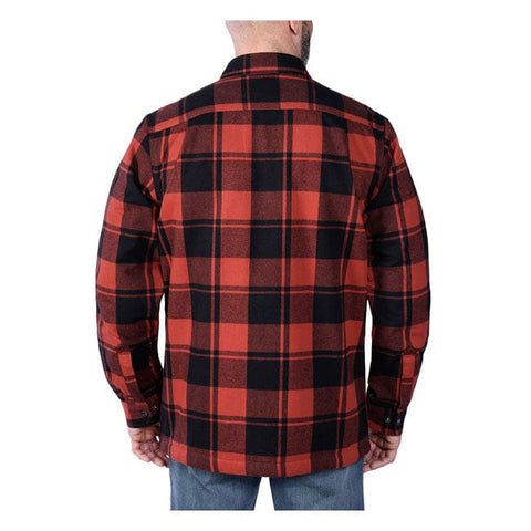 Carhartt Flannel sherpa-lined shirt red ochre CARHARTT MOTOVEIKALS 21
