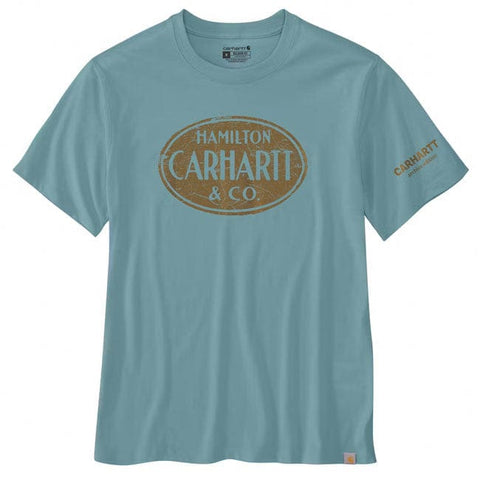 Carhartt Hamilton Graphic S/S t-shirt summer blue CARHARTT MOTOVEIKALS 21