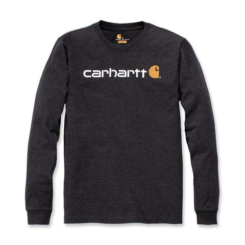 Carhartt Logo graphic long sleeve carbon heather CARHARTT MOTOVEIKALS 21