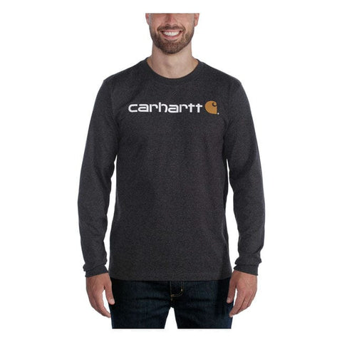Carhartt Logo graphic long sleeve carbon heather CARHARTT MOTOVEIKALS 21