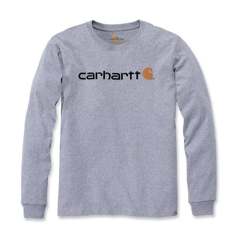 Carhartt Logo graphic long sleeve heather gray CARHARTT MOTOVEIKALS 21