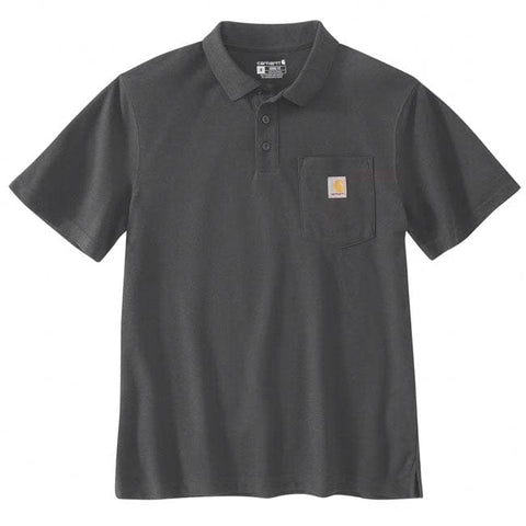 Carhartt Midweight S/S Pocket Polo carbon heather CARHARTT MOTOVEIKALS 21