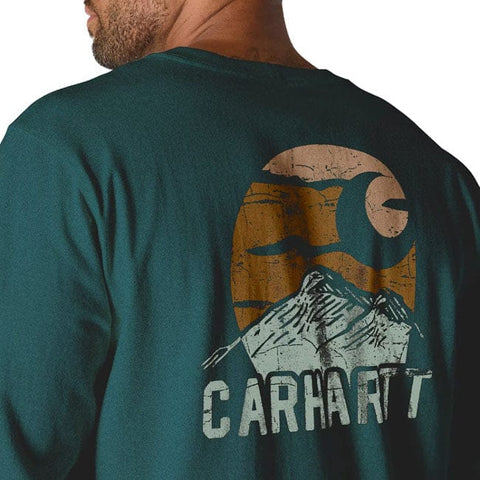 Carhartt Mountain Graphic t-shirt greenstone heather CARHARTT MOTOVEIKALS 21