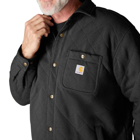 Carhartt Quilted Snap Front shirt black CARHARTT MOTOVEIKALS 21