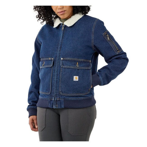 Carhartt Relaxed Fit Denim Sherpa Lined female jacket beech CARHARTT MOTOVEIKALS 21