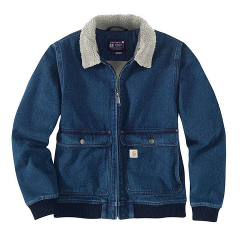 Carhartt Relaxed Fit Denim Sherpa Lined female jacket beech CARHARTT MOTOVEIKALS 21