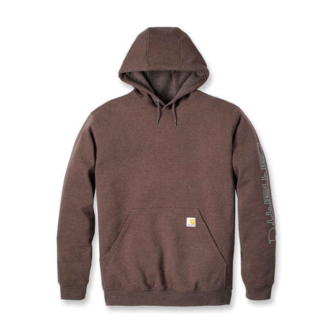 Carhartt Sleeve logo hoodie mocha heather CARHARTT MOTOVEIKALS 21