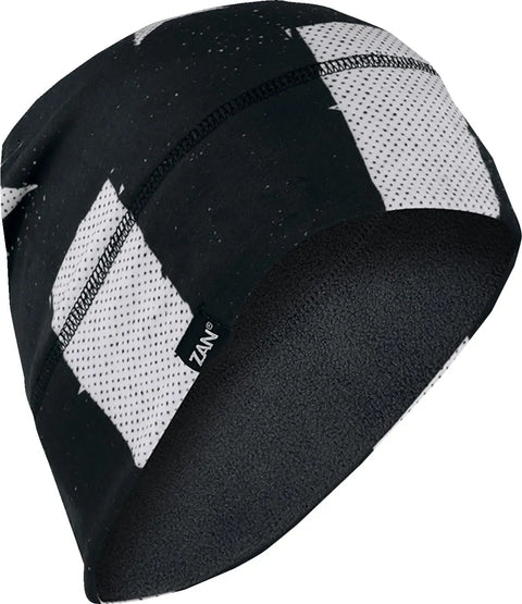 Cepure flīsa ZAN HEADGEAR black and white flag PARTS EUROPE MOTOVEIKALS 21