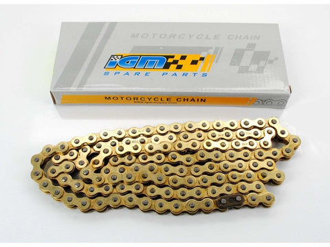 Chain Gold 106 links for Hercules Prima, MX, Supra, M, GT, GX, Zündapp Bergsteiger CS CX Hai GTS KS C 50 Super Combintte R 50, Kreidler Florett, Flory, MF, MP, Puch Maxi Monza X DS VS MV, KTM Bora, DKW, Miele, Rixe DIVERSE / IMPORT MOTOVEIKALS 21