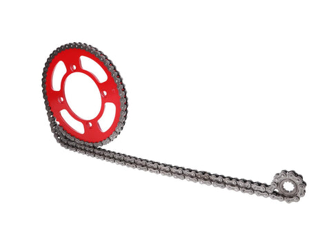 chain kit 11/51 teeth red for Beta RR 50 Enduro 05- 101 OCTANE MOTOVEIKALS 21