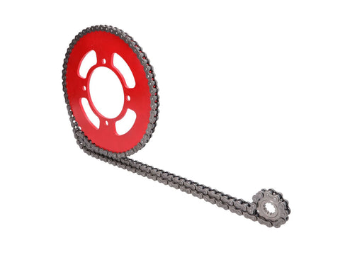 chain kit 12/60 teeth red for Beta RR 50 Enduro / Motard E4 18- 101 OCTANE MOTOVEIKALS 21
