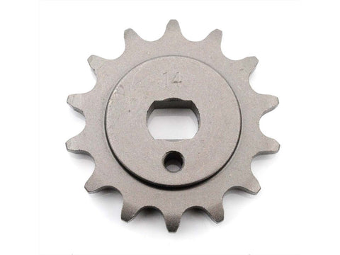 Chain sprocket 14 teeth pitch 437 for Kreidler Florett RS, TS 66, GT, Mustang, RS-B, RSH-B, RS-L, RS-G, RSH-G, TM DIVERSE / IMPORT MOTOVEIKALS 21