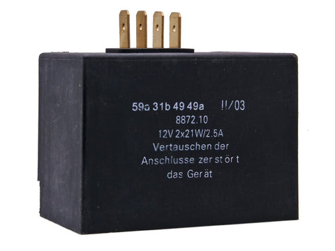 charge controller / flasher relay 12V 2x21W, 2.5A for Simson S51, S52, S70, S83, SR50, SR80 101 OCTANE MOTOVEIKALS 21