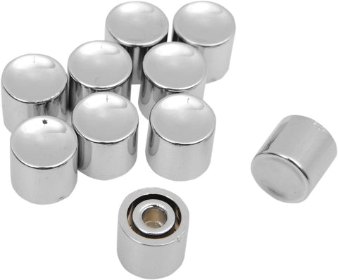 Chrome Long Button Cap DRAG SPECIALTIES DRAG SPECIALTIES MOTOVEIKALS 21