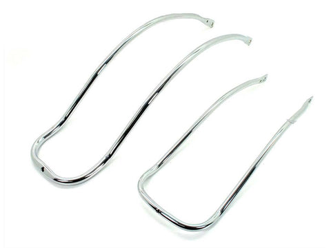 Chrome mudguard 2 pieces front length 340mm width 110mm inside rear 530mm for Kreidler Florett egg tank DIVERSE / IMPORT MOTOVEIKALS 21