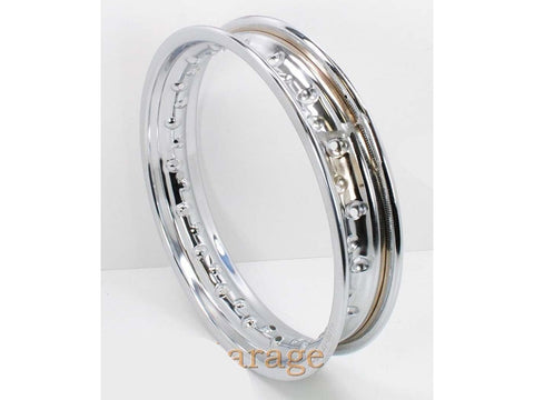 Chrome rim 1 1.85 x 12 inch 36 holes 6.5mm for Puch DS 50 moped mokick DIVERSE / IMPORT MOTOVEIKALS 21