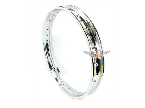 Chrome rim 1 17 inch 36 hole 5mm for Kreidler Florett Mustang, Zündapp, Puch, Hercules DIVERSE / IMPORT MOTOVEIKALS 21