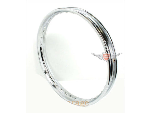 Chrome rim 1 piece 1.4 x 17 inch 36 hole 6.5mm for moped, moped, mokick, KKR DIVERSE / IMPORT MOTOVEIKALS 21
