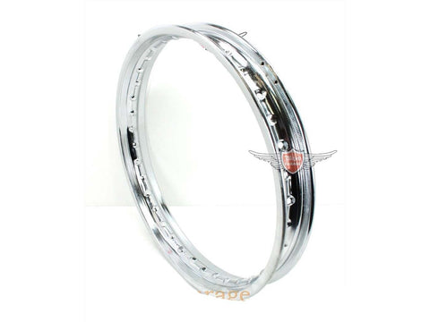 Chrome rim 1 piece 1.85 x 18 inch 36 holes 7mm for mopeds, mopeds, mokicks, light motorcycles, motorcycles DIVERSE / IMPORT MOTOVEIKALS 21
