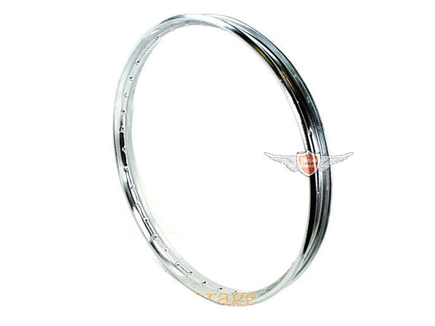 Chrome rims 1 piece 1.20 m 19 inch 2 1/4 x 23 2.25 36 hole 6.5 mm for Puch MS, VS, VZ, MV M, Miele K 50, DKW, Göricke, Gritzner, Sachs, Hercules DIVERSE / IMPORT MOTOVEIKALS 21