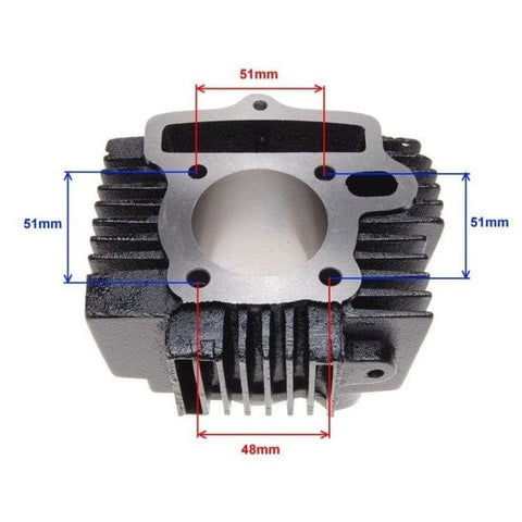 Cilindra komplekts 52.40 mm 14mm pirksts 125 CROSS 4T REPLICA MOTOVEIKALS 21