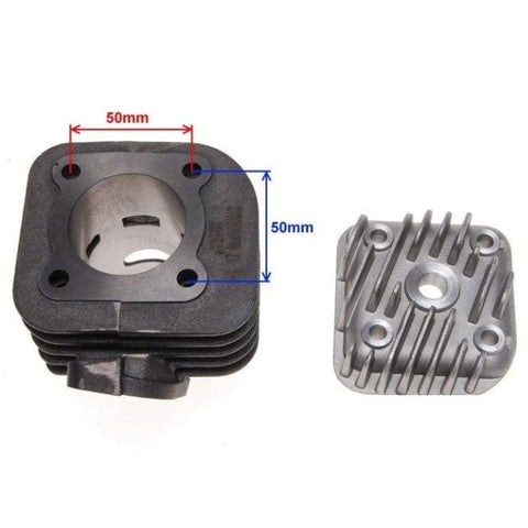 Cilindra komplekts ar galvu 70cc 47,00mm 2T 10mm pirksts REPLICA MOTOVEIKALS 21