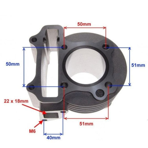 Cilindra komplekts DELFIN GY6 4T 50 cc / 39 mm REPLICA MOTOVEIKALS 21