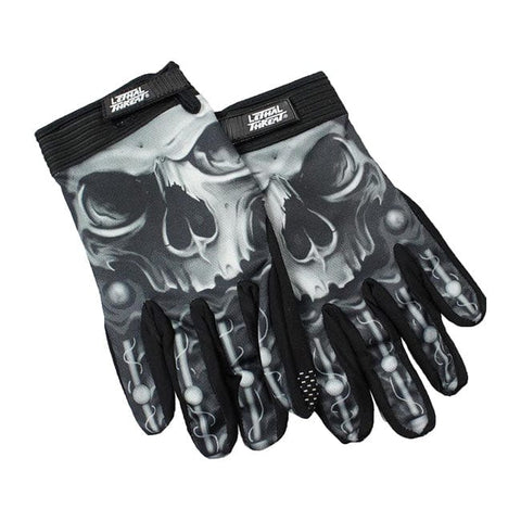 Cimdi LETHAL THREAT skull black L LETHAL THREAT MOTOVEIKALS 21