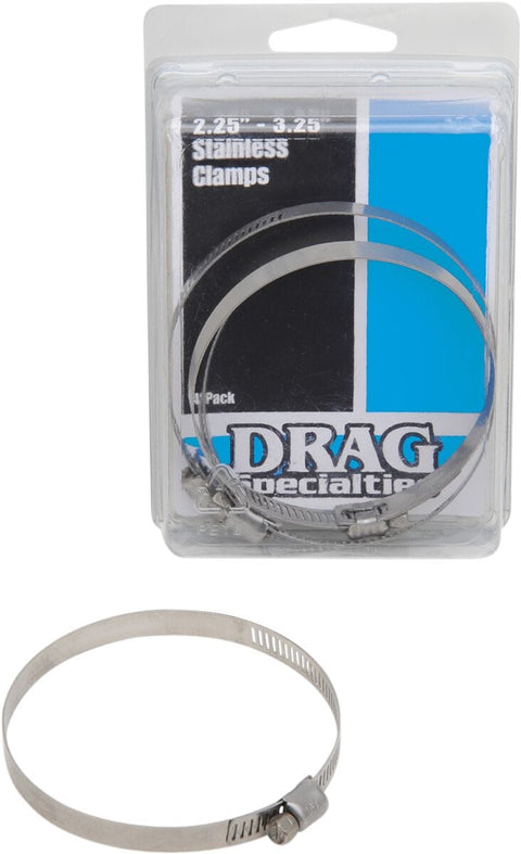 Clamps Ss 2.25"-3.25"Dia DRAG SPECIALTIES DRAG SPECIALTIES MOTOVEIKALS 21
