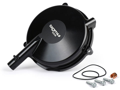 clutch cover BGM Pro Superstrong CNC black for Vespa Largeframe (1958-1962) conversion to PX clutch BGM PRO MOTOVEIKALS 21