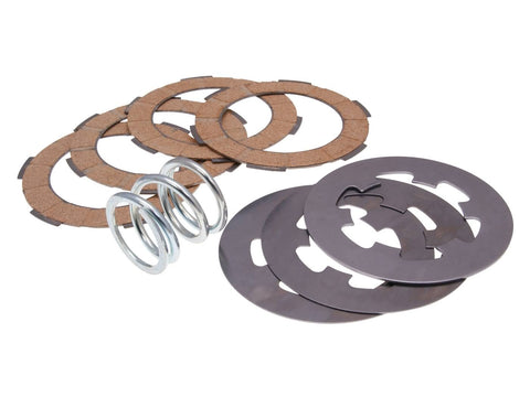 clutch disc set / clutch friction plates reinforced incl. spring Ferodo for Vespa 50, 90, 125 Primavera, ET3 FERODO MOTOVEIKALS 21