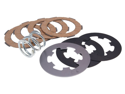 clutch disc set / clutch friction plates reinforced+ incl. spring Ferodo for Vespa 50, 90, 125 Primavera, ET3 FERODO MOTOVEIKALS 21