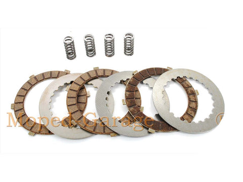 Clutch disk set with springs for Malaguti Ronco Morini T4 TA5-6 50-60cc DIVERSE / IMPORT MOTOVEIKALS 21