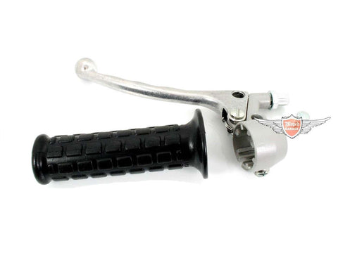 Clutch fitting gray with black rubber grip for Zündapp, Kreidler, Hercules, Puch DIVERSE / IMPORT MOTOVEIKALS 21