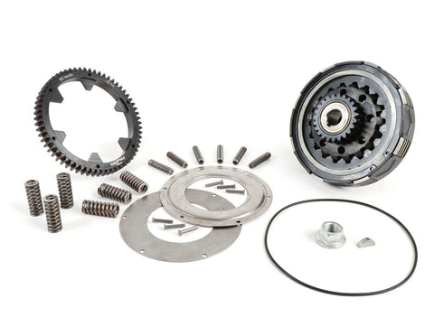 Clutch incl. primary drive set -BGM Pro Superstrong 2.0 CR80 Ultralube, type Cosa2/FL - primary gear BGM Pro 62 tooth (straight) - Vespa PX80, PX125, PX150, PX200, Cosa, T5, Sprint150 Veloce, Rally, GTR, TS125, Super150 (VBC) - 23/62 tooth (2.69) BGM PRO MOTOVEIKALS 21