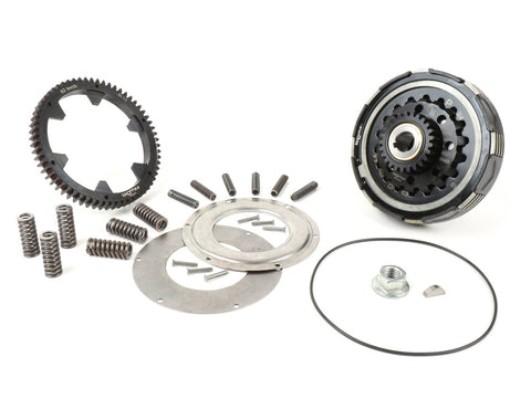 Clutch incl. primary drive set -BGM Pro Superstrong 2.0 CR80 Ultralube, type Cosa2/FL - primary gear BGM Pro 62 tooth (straight) - Vespa PX80, PX125, PX150, PX200, Cosa, T5, Sprint150 Veloce, Rally, GTR, TS125, Super150 (VBC) - 25/62 tooth (2.48) BGM PRO MOTOVEIKALS 21