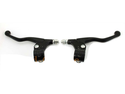 Clutch lever / brake lever fittings set Lusito short black DIVERSE / IMPORT MOTOVEIKALS 21