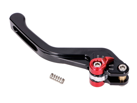 clutch lever / brake lever Puig 3.0 rear adjustable, short - black red PUIG MOTOVEIKALS 21