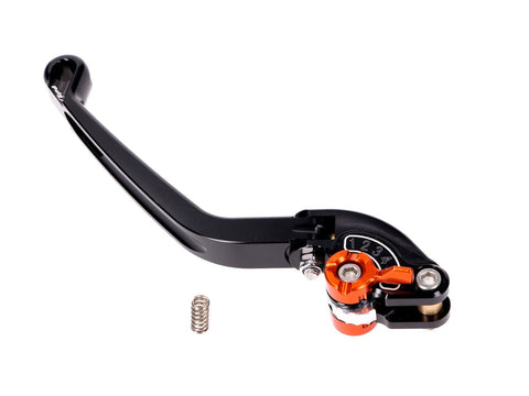 clutch lever / rear brake lever Puig 2.0 adjustable, folding - black orange PUIG MOTOVEIKALS 21