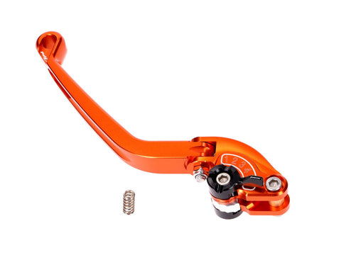 clutch lever / rear brake lever Puig 2.0 adjustable, folding - orange black PUIG MOTOVEIKALS 21